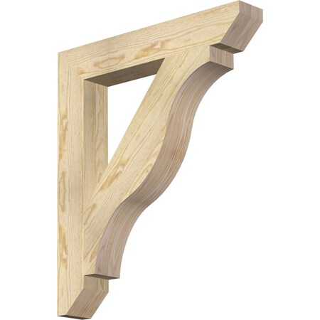 Funston Slat Rough Sawn Bracket, Douglas Fir, 4W X 26D X 30H